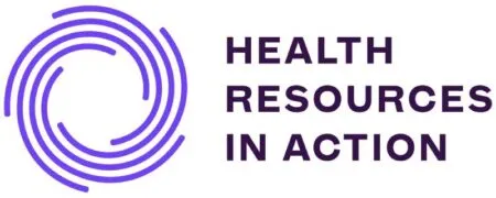 The logo for Health Resources in Action.